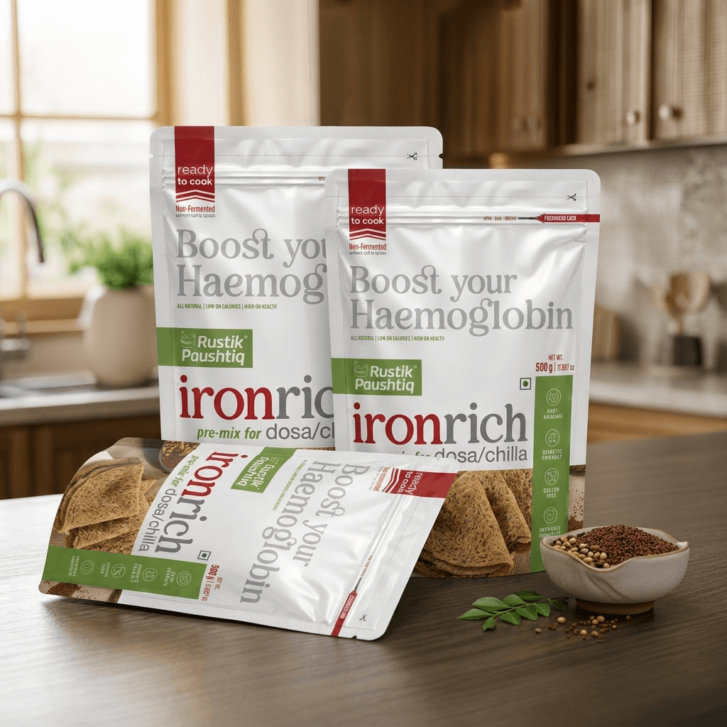 Iron Rich Dosa Mix (Pack of 500gm x 3)
