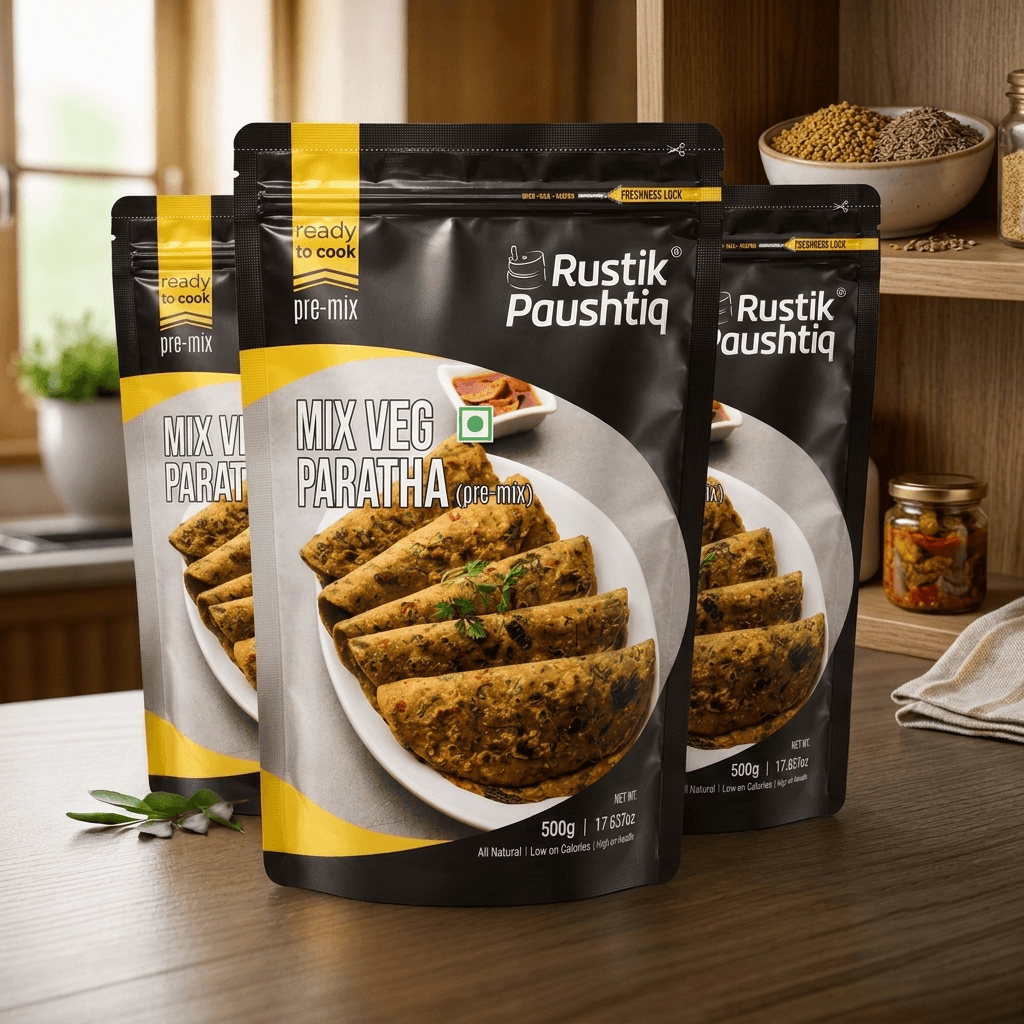 Mix-Veg Paratha Pre-Mix (Pack of 500 gm x 3)