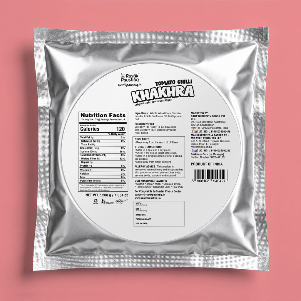Tomato Chilli Khakhra 200gm